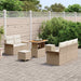 Tuin Sofa Set 8 st 7-Aantal zitplaatsen Beige en Crème