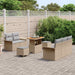 Tuin Sofa Set 8 st 7-Aantal zitplaatsen Beige en Licht Grijs