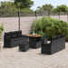 Tuin Sofa Set 9 st 8-Aantal zitplaatsen Zwart