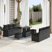 Tuin Sofa Set 9 st 8-Aantal zitplaatsen Zwart