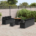 Tuin Sofa Set 10 st 9-Aantal zitplaatsen Zwart