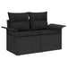 Tuin Sofa Set 10 st 9-Aantal zitplaatsen Zwart