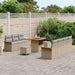 Tuin Sofa Set 10 st 9-Aantal zitplaatsen Beige en Licht Grijs