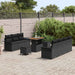 Tuin Sofa Set 10 st 9-Aantal zitplaatsen Zwart