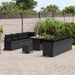 Tuin Sofa Set met kussen met opslag Zwart 80 x 80 x 71 cm