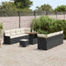 Tuin Sofa Set met kussen Zwart en Crème 90 x 55 x 71 cm