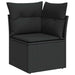 Tuin Sofa Set met kussen met opslag Zwart 100 x 100 x 71 cm