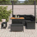 Tuin Sofa Set 8 st 7-Aantal zitplaatsen Zwart