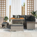 Tuin Sofa Set 8 st 7-Aantal zitplaatsen Grijs