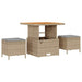 Tuin Sofa Set 8 st 7-Aantal zitplaatsen Beige en Licht Grijs