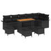 Tuin Sofa Set 10 st 9-Aantal zitplaatsen Zwart