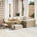 Tuin Sofa Set 12 st 11-Aantal zitplaatsen Beige en Crème