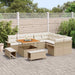 Tuin Sofa Set 12 st 11-Aantal zitplaatsen Beige en Crème