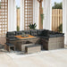 Tuin Sofa Set 12 st 11-Aantal zitplaatsen Grijs