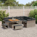 Tuin Sofa Set 12 st 11-Aantal zitplaatsen Grijs