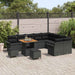 Tuin Sofa Set 12 st 11-Aantal zitplaatsen Zwart