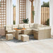 Tuin Sofa Set 12 st 11-Aantal zitplaatsen Beige en Crème