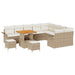 Tuin Sofa Set 12 st 11-Aantal zitplaatsen Beige en Crème