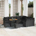 Tuin Sofa Set 12 st 11-Aantal zitplaatsen Zwart