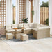 Tuin Sofa Set 12 st 11-Aantal zitplaatsen Beige en Crème