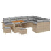 Tuin Sofa Set 12 st 11-Aantal zitplaatsen Beige en Licht Grijs