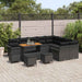 Tuin Sofa Set 13 st 12-Aantal zitplaatsen Zwart