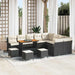 Tuin Sofa Set 13 st 12-Aantal zitplaatsen Zwart en Crème