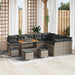 Tuin Sofa Set 13 st 12-Aantal zitplaatsen Grijs