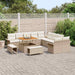 Tuin Sofa Set 13 st 12-Aantal zitplaatsen Beige en Crème
