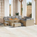 Tuin Sofa Set 13 st 12-Aantal zitplaatsen Beige en Licht Grijs