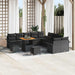 Tuin Sofa Set 13 st 12-Aantal zitplaatsen Zwart