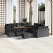 Tuin Sofa Set 13 st 12-Aantal zitplaatsen Zwart
