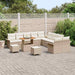 Tuin Sofa Set 13 st 12-Aantal zitplaatsen Beige en Crème