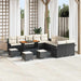 Tuin Sofa Set 14 st 13-Aantal zitplaatsen Zwart en Crème