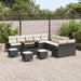 Tuin Sofa Set 14 st 13-Aantal zitplaatsen Zwart en Crème