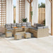 Tuin Sofa Set 14 st 13-Aantal zitplaatsen Beige en Licht Grijs