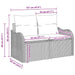 Tuin Sofa Set 8 st 7-Aantal zitplaatsen Beige en Crème
