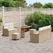 Tuin Sofa Set 8 st 7-Aantal zitplaatsen Beige en Crème