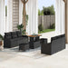 Tuin Sofa Set 9 st 8-Aantal zitplaatsen Zwart