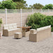 Tuin Sofa Set 10 st 9-Aantal zitplaatsen Beige en Crème