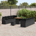 Tuin Sofa Set 11 st 10-Aantal zitplaatsen Zwart