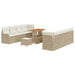 Tuin Sofa Set 11 st 10-Aantal zitplaatsen Beige en Crème
