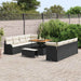 Tuin Sofa Set 11 st 10-Aantal zitplaatsen Zwart en Crème