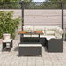 Tuin Sofa Set 8 st 7-Aantal zitplaatsen Zwart en Crème