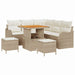 Tuin Sofa Set 8 st 7-Aantal zitplaatsen Beige en Crème