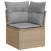 Tuin Sofa Set 9 st 8-Aantal zitplaatsen Beige en Licht Grijs