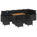 Tuin Sofa Set 10 st 9-Aantal zitplaatsen Zwart