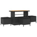 Tuin Sofa Set 10 st 9-Aantal zitplaatsen Zwart