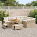 Tuin Sofa Set 12 st 11-Aantal zitplaatsen Beige en Crème