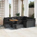 Tuin Sofa Set 12 st 11-Aantal zitplaatsen Zwart